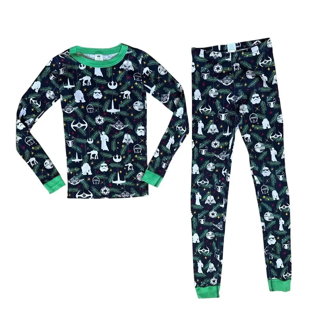 Hanna Andersson Kids Holiday Pajama Set Star Wars Size 12